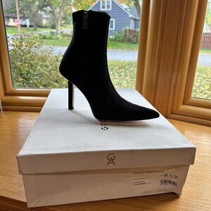 Good American Size 8.5 Black Neoprene GA1100N-X Heeled Boot
